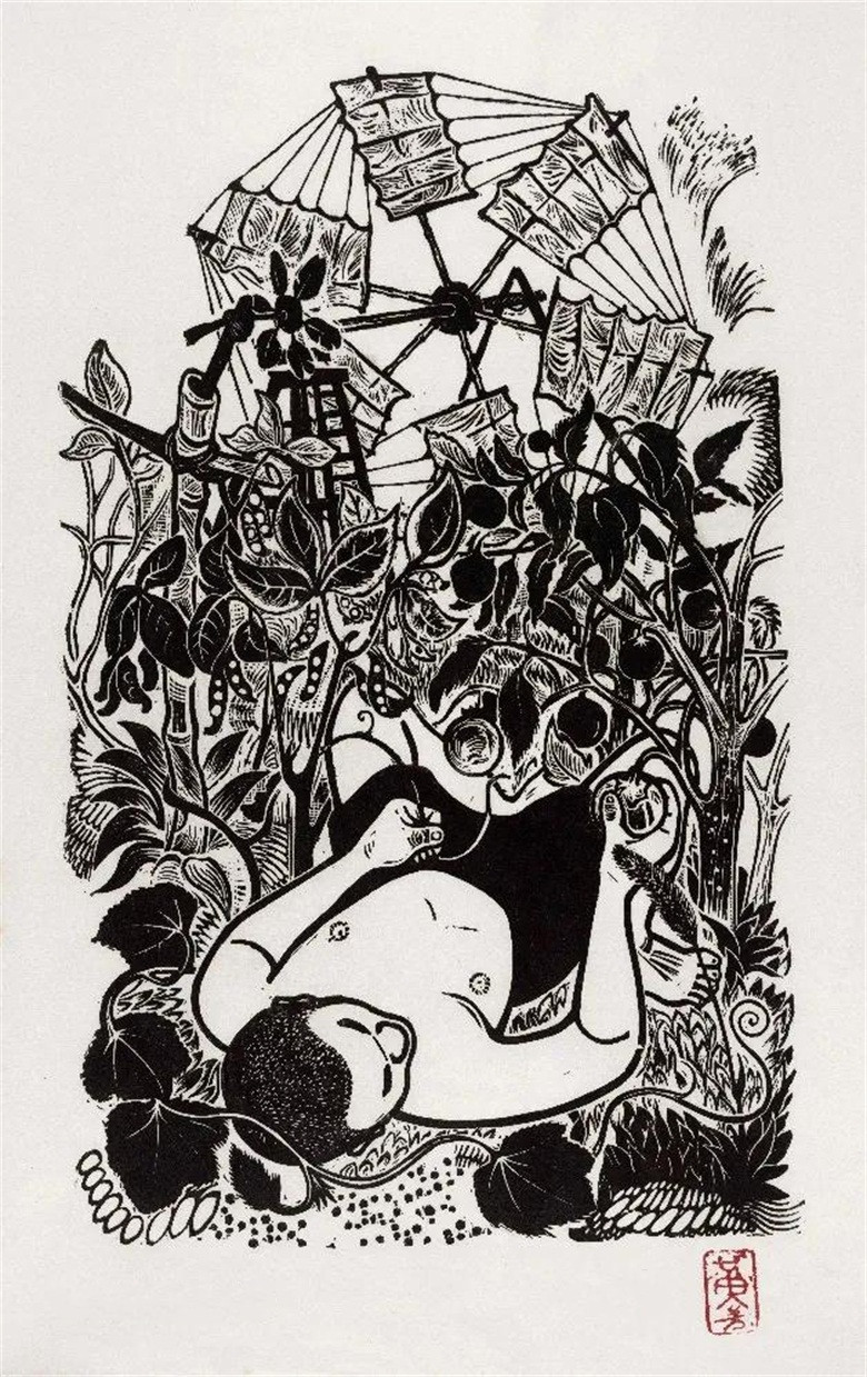 20260402177510905548.jpg 《风车和我的瞌睡》 36.5x22.5cm 1947年.jpg