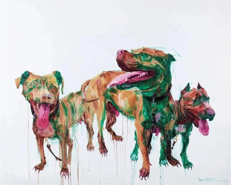 《三个斗牛犬》.jpg