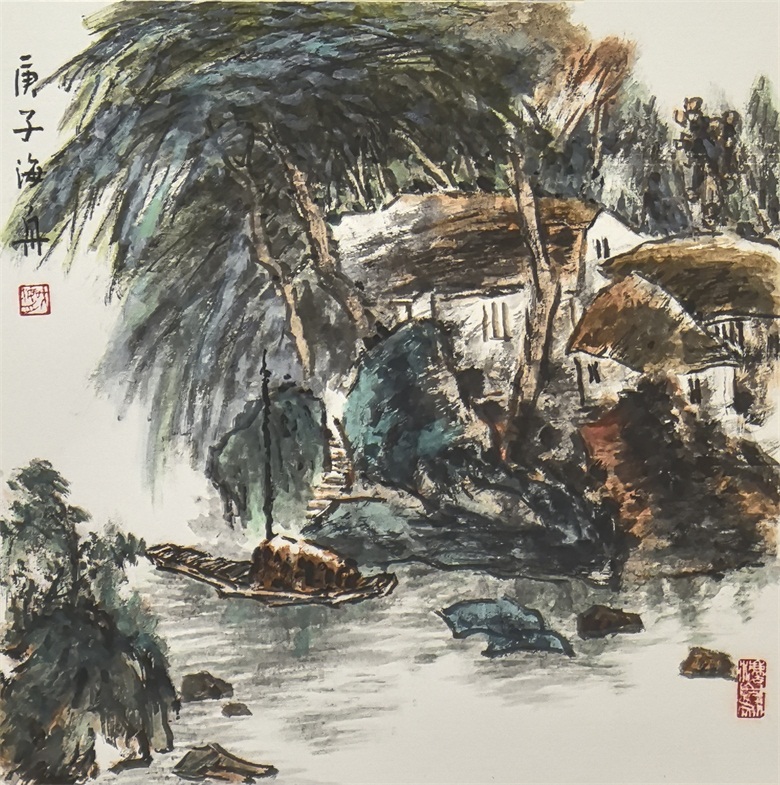 20260410177578886549.jpg 《柳依依》40x40cm 创作于2020年.jpg
