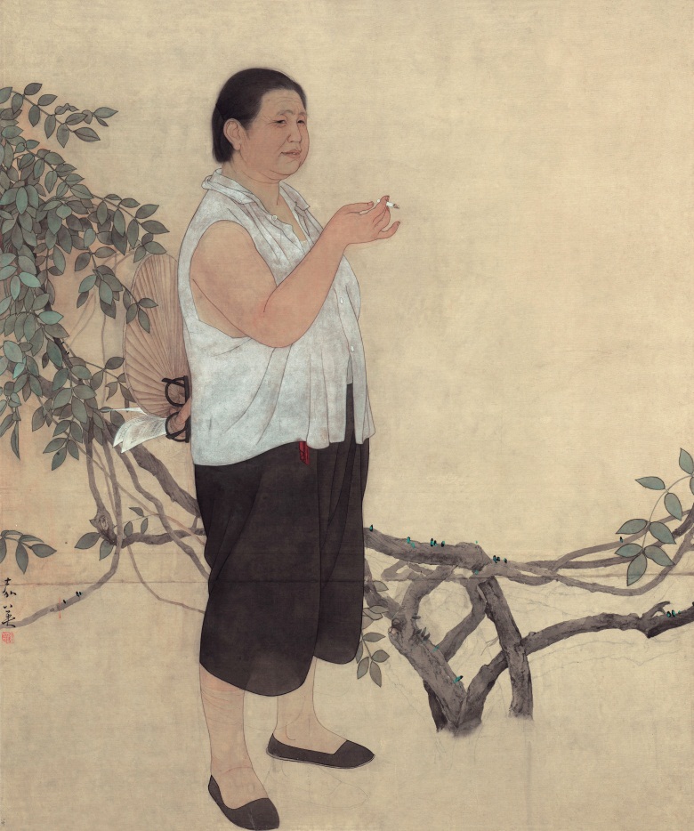 20260414177615207788.jpg 街道主任 1981年 112x91 绢本.jpg
