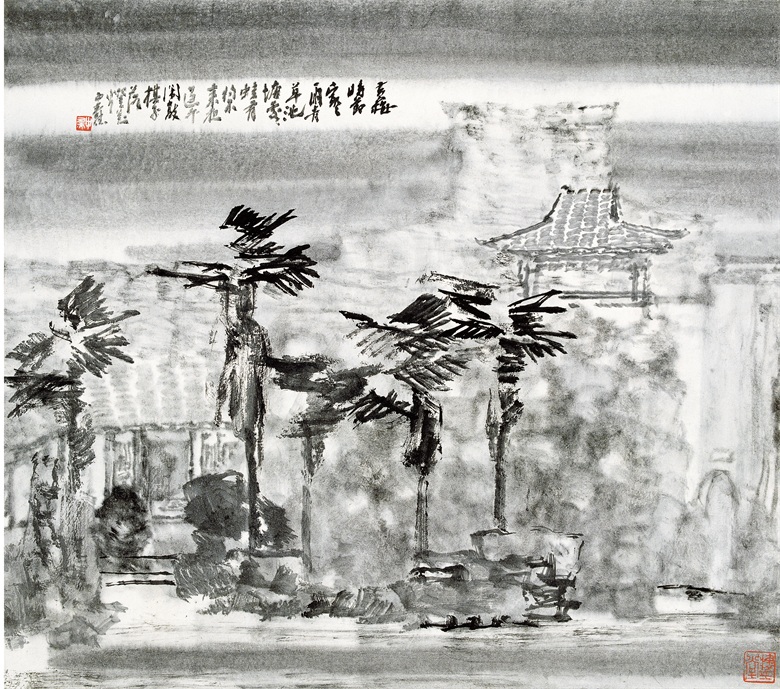 014 《细雨润流光》 48cm x 54cm 1994年.jpg