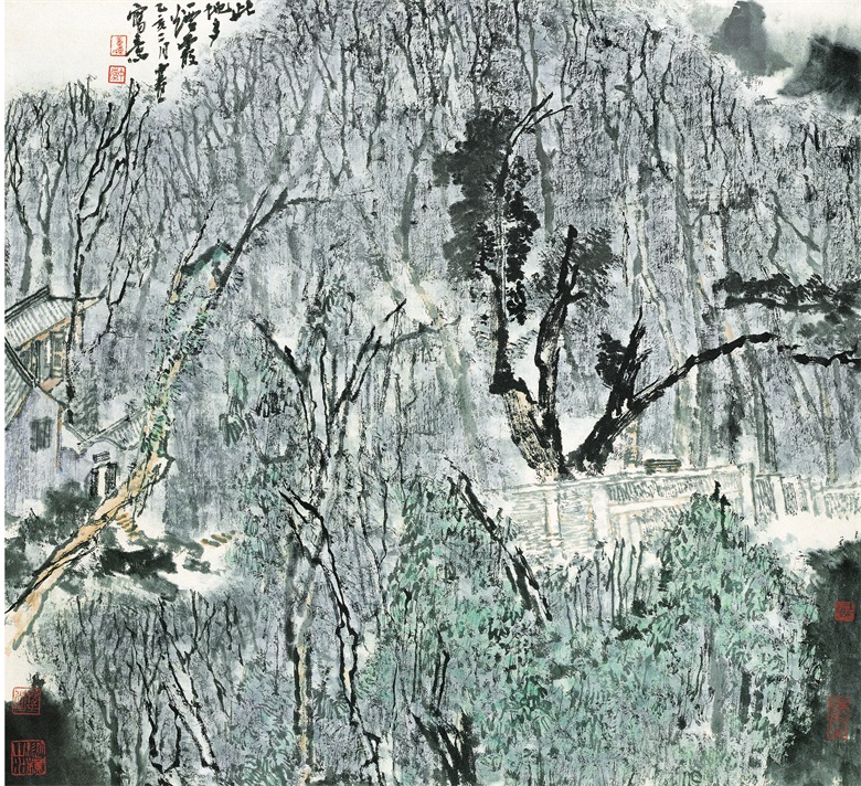 015 《此地多烟霞》 63cm x 69cm 1995年.jpg