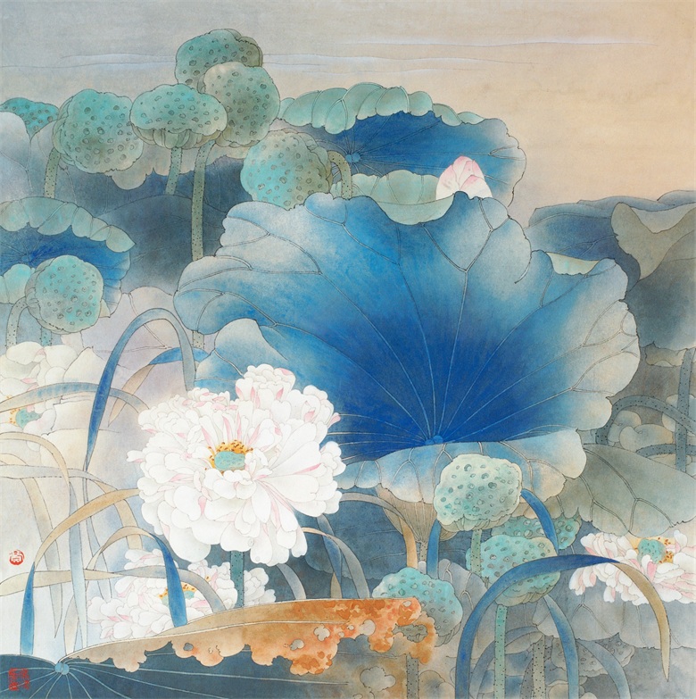 白藕花   66cm×66cm   1993年.jpg