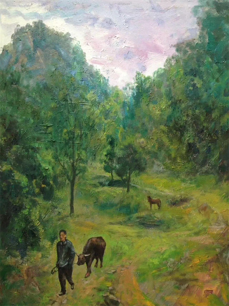 20260601178027983941.jpg 《古驿路的黄昏》100cmx80cm.jpg