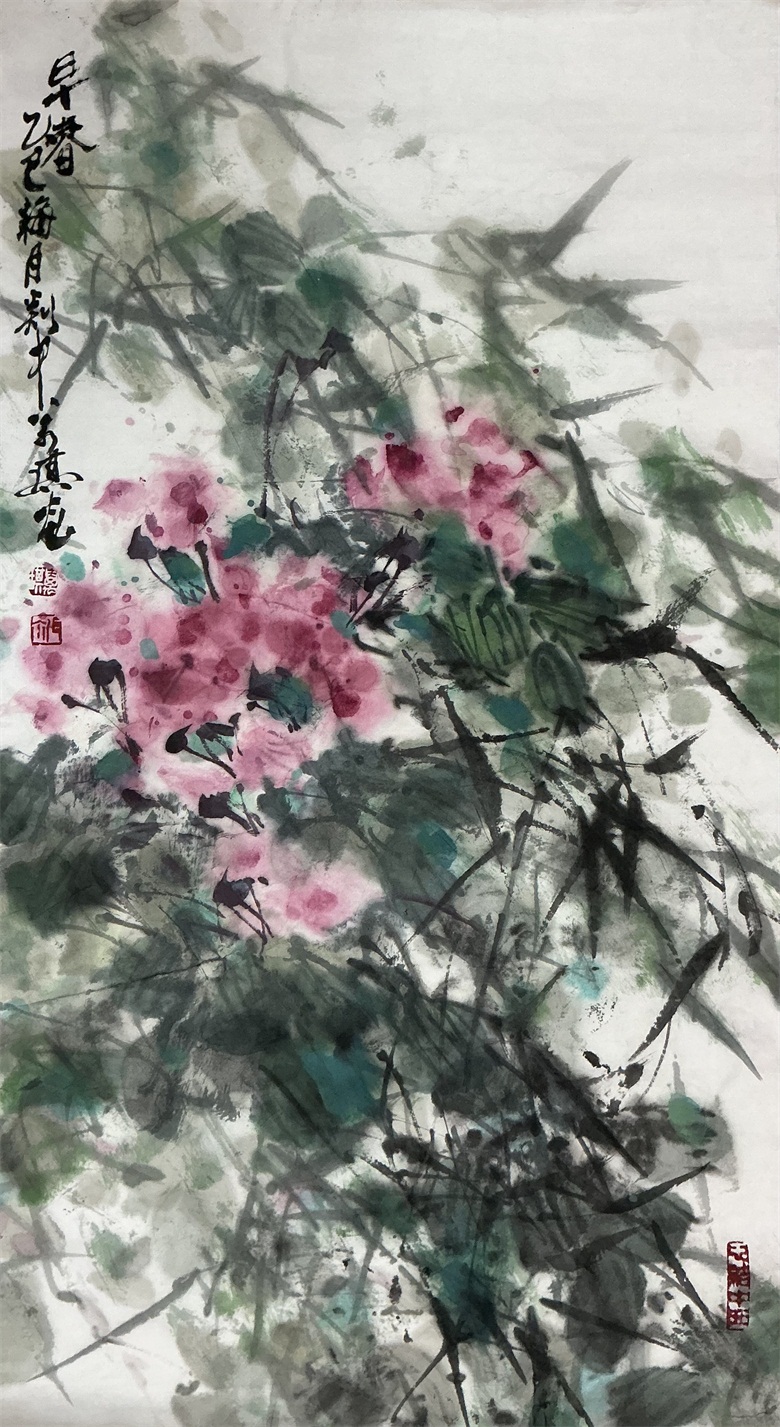 20260626178244082754.jpg 《早春》 68x136cm 中国画.jpg