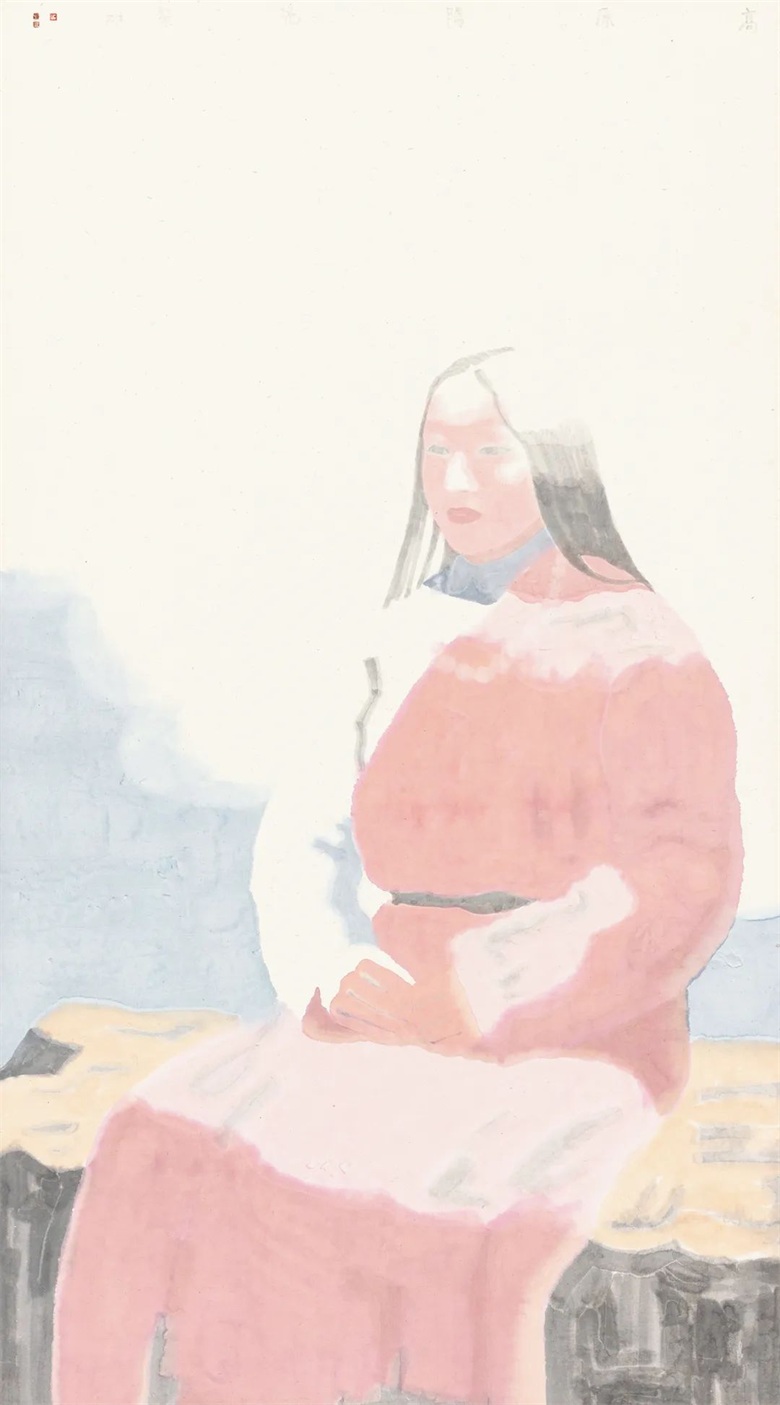 1700195827214728.jpg 田黎明《高原阳光》中国画 169cm×94cm 2001年.jpg
