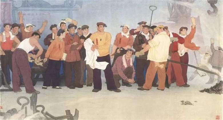 1.《比武图》　70cm×126cm　中国画　1979年1981年中国画研究院（国家画院）首届作品展展出并收藏.jpg